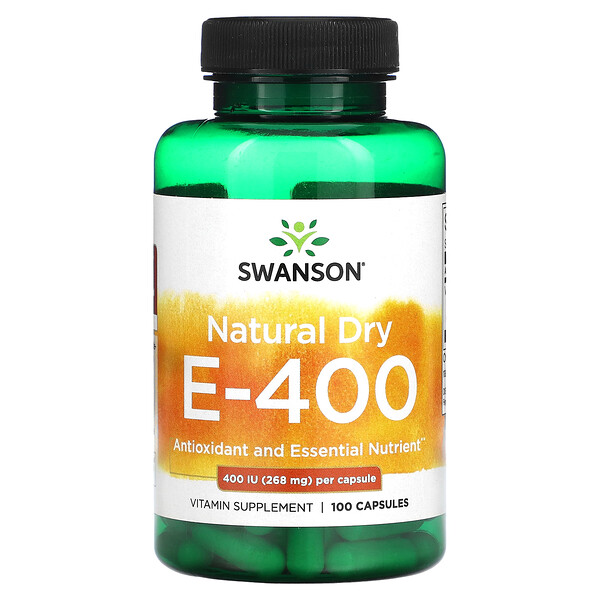 Natural Dry E-400, 268 мг (400 МЕ), 100 капсул Swanson