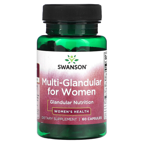 Multi-Glandular for Women, 60 Capsules (Капсулы) Swanson