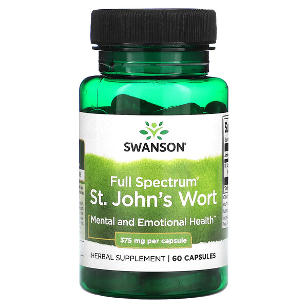 Зверобой - 375 мг - 60 капсул - Swanson Swanson