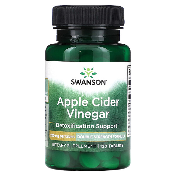 Яблочный Уксус - 200 мг - 120 таблеток - Swanson Swanson