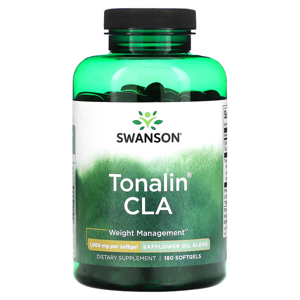 Тоналин CLA, 1000 мг, 180 мягких таблеток Swanson