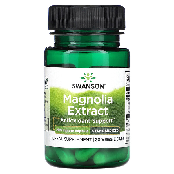 Magnolia Extract, 200 mg , 30 Veggie Caps Swanson