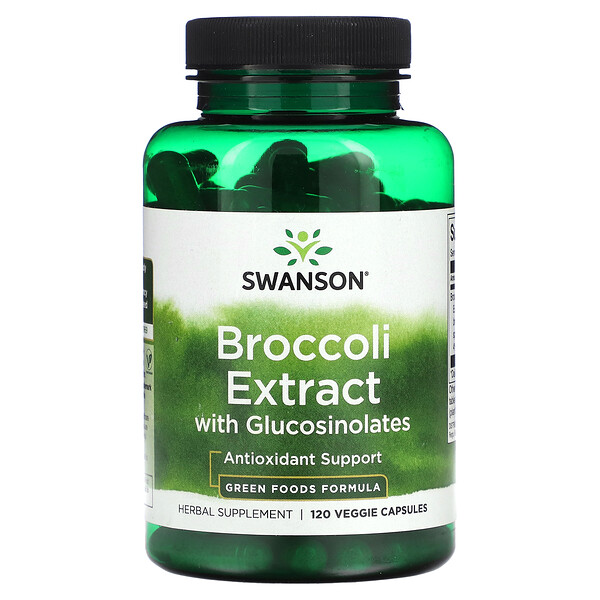 Экстракт Брокколи с Глюкозинолатами - 120 растительных капсул - Swanson Swanson