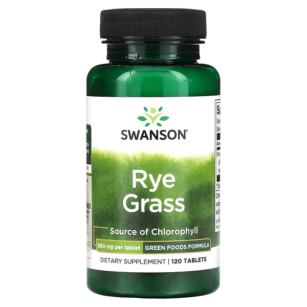 Rye Grass, 500 mg , 120 Tablets (Таблетки) Swanson