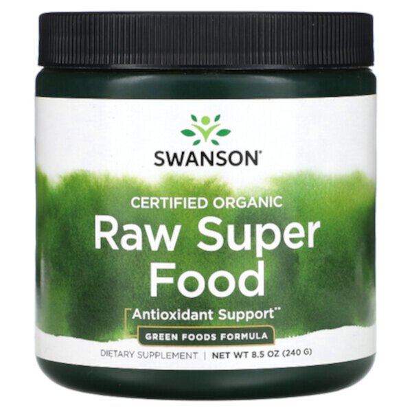 Сертифицированный органический сырой суперпродукт, 8,5 унций (240 г) Swanson
