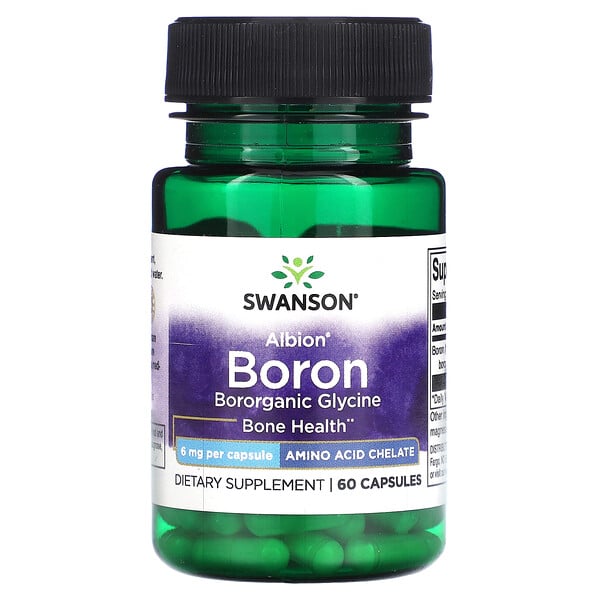 Бор - 6 мг - 60 капсул - Swanson Swanson