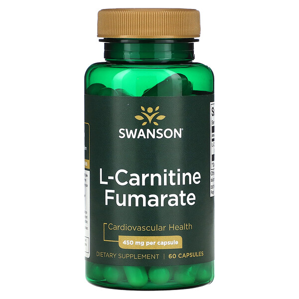 L-Карнитин Фумарат - 450 мг - 60 капсул - Swanson Swanson