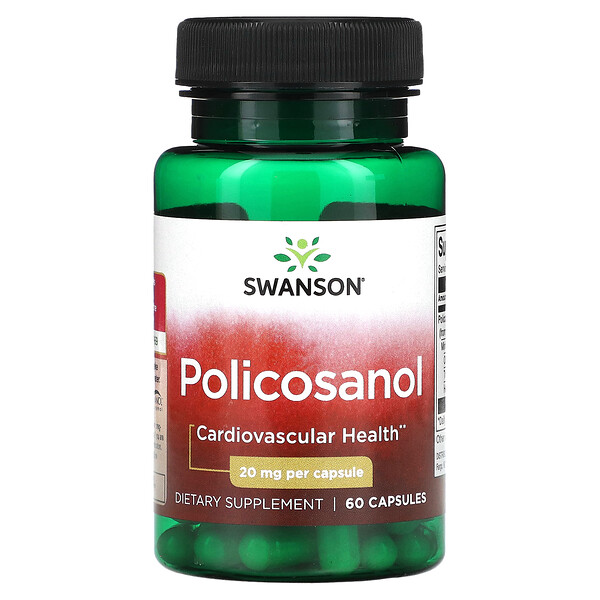 Policosanol - 20 мг - 60 капсул - Swanson Swanson