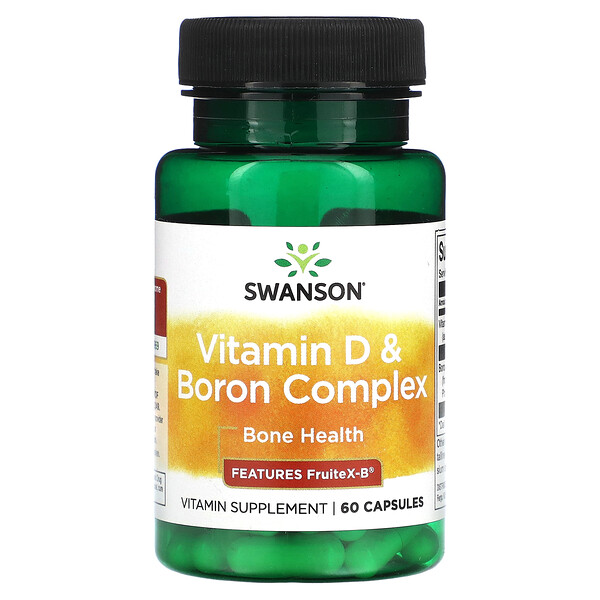 Vitamin D & Boron Complex, 60 Capsules (Капсулы) Swanson