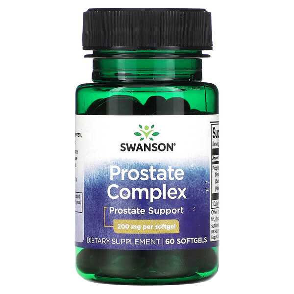 Комплекс для простаты, 200 мг, 60 мягких таблеток Swanson