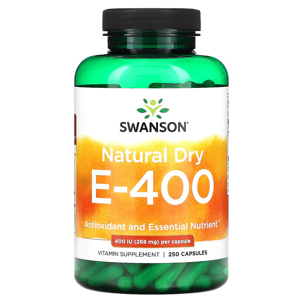 Natural Dry E-400, 268 мг (400 МЕ), 250 капсул Swanson