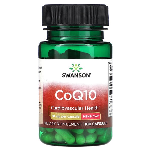 CoQ10, 10 mg, 100 капсул - Swanson Swanson