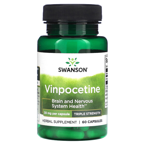 Винпоцетин - 30 мг - 60 капсул - Swanson Swanson