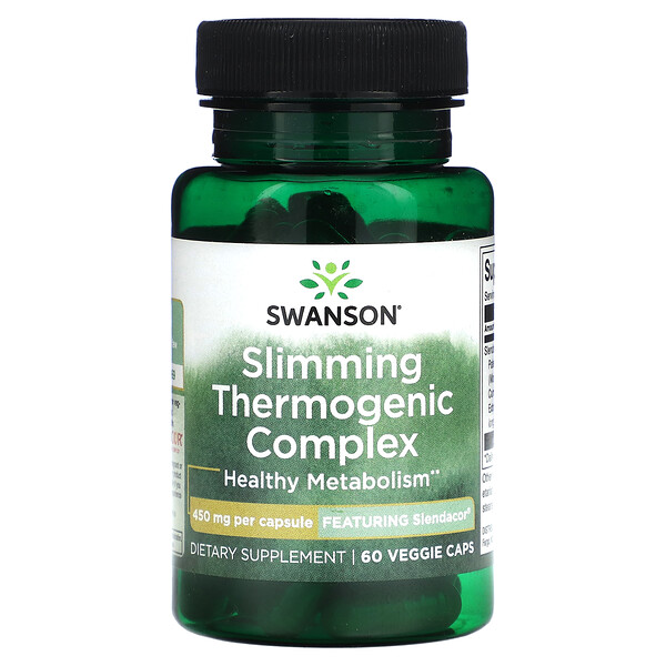 Комплекс для похудения, Термогенный - 450 мг - 60 растительных капсул - Swanson Swanson