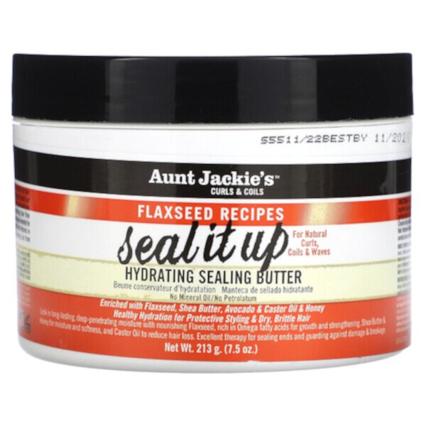 Seal It Up, Увлажняющее герметизирующее масло, 7,5 унций (213 г) Aunt Jackie's Curls & Coils