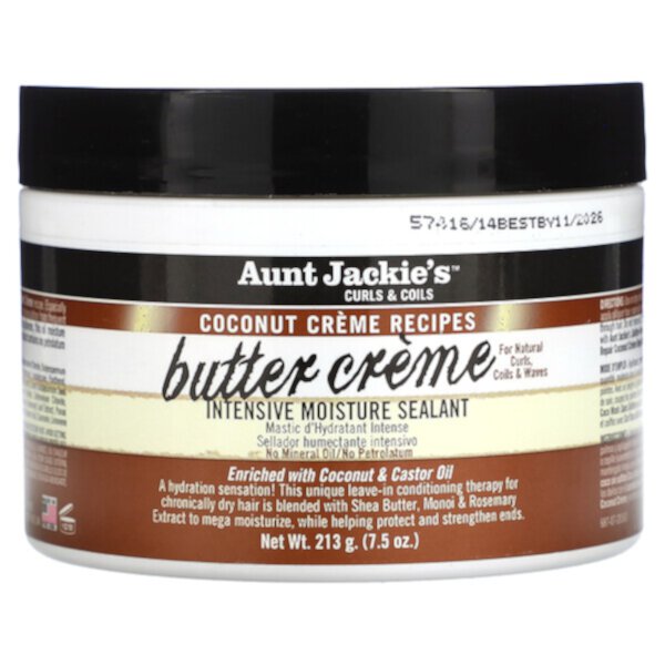 Butter Creme, герметик для интенсивного увлажнения, 7,5 унций (213 г) AUNT JACKIE'S