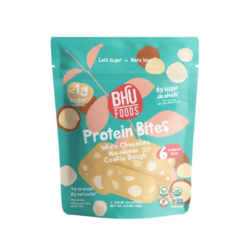 BHU foods, White Chocolate Macadamia cookie Dough, Keto Bar