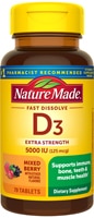 D3 Fast Dissolve Tablets (Таблетки) Mixed Berry -- 70 Tablets Nature Made