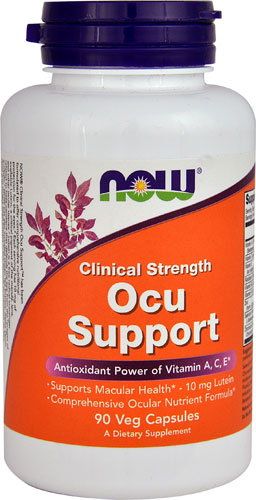 Clinical Strength Ocu Support -- 90 Vegetarian Capsules (Вегетарианские капсулы) NOW Foods