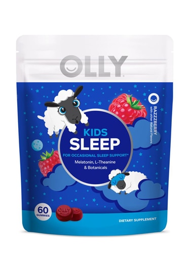 Kids Sleep Gummies (Жевательные конфеты) Razzberry -- 60 Gummies Olly