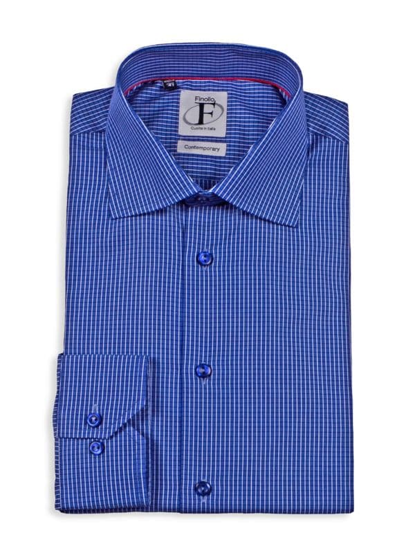 Мужская Рубашка в Клетку Finollo для Офиса Finollo