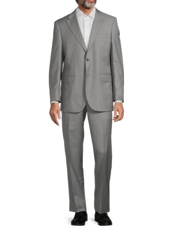 Классический шерстяной костюм Saks Fifth Avenue