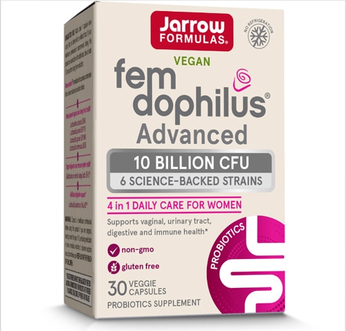 Vegan Fem-Dophilus Advanced Care - 10 миллиардов КОЕ - 30 растительных капсул - Jarrow Formulas Jarrow Formulas