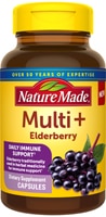 Multi + Elderberry Multivitamin for Women & Men -- 60 Capsules (Капсулы) Nature Made