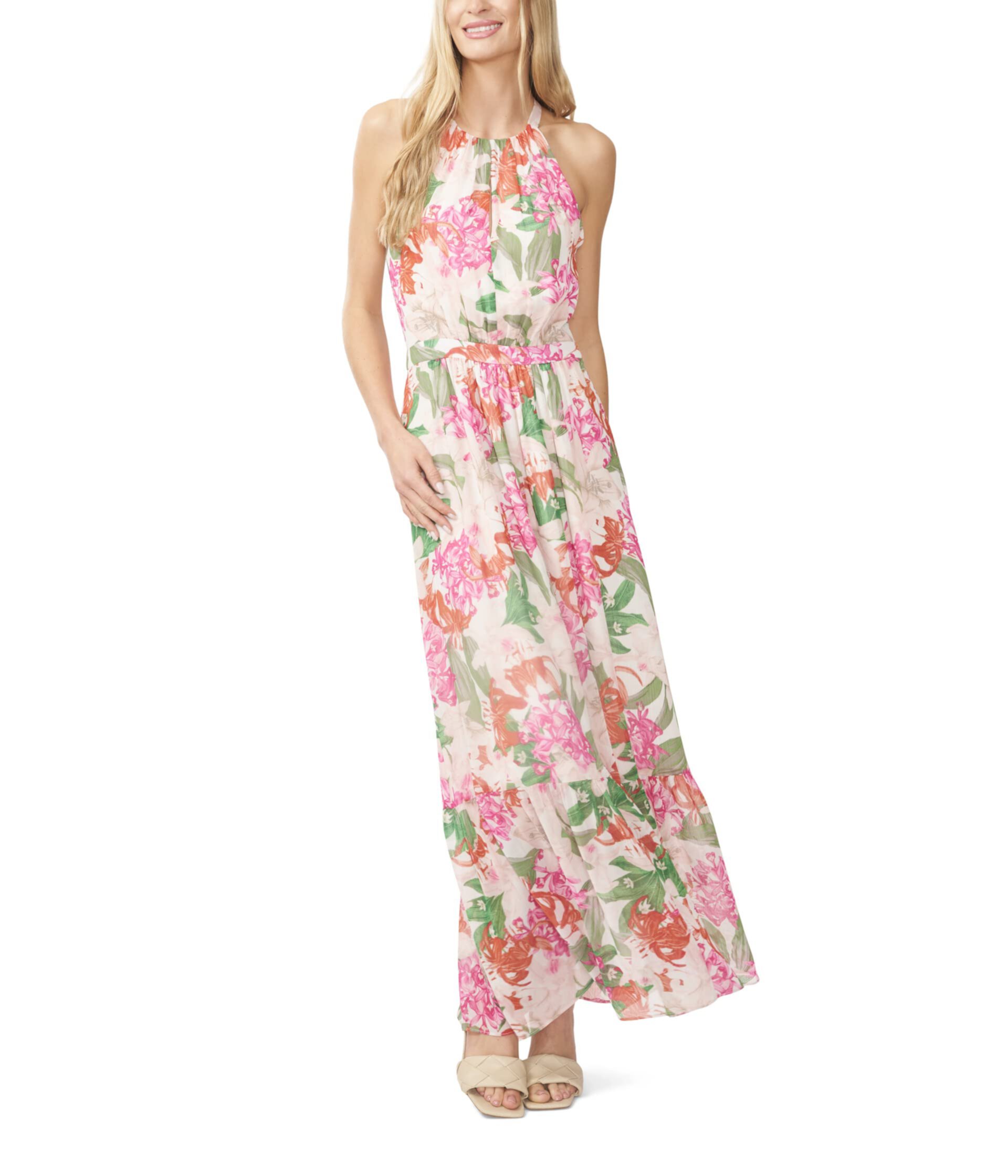 Halter Maxi Dress with Flounce CeCe