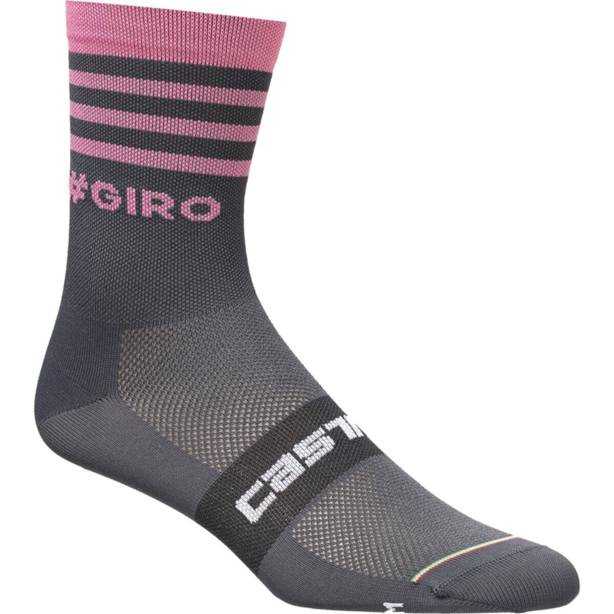 Велосипедные носки Giro 13 Stripe с легким комфортом и Q-Skin для велоспорта и городских поездок Castelli