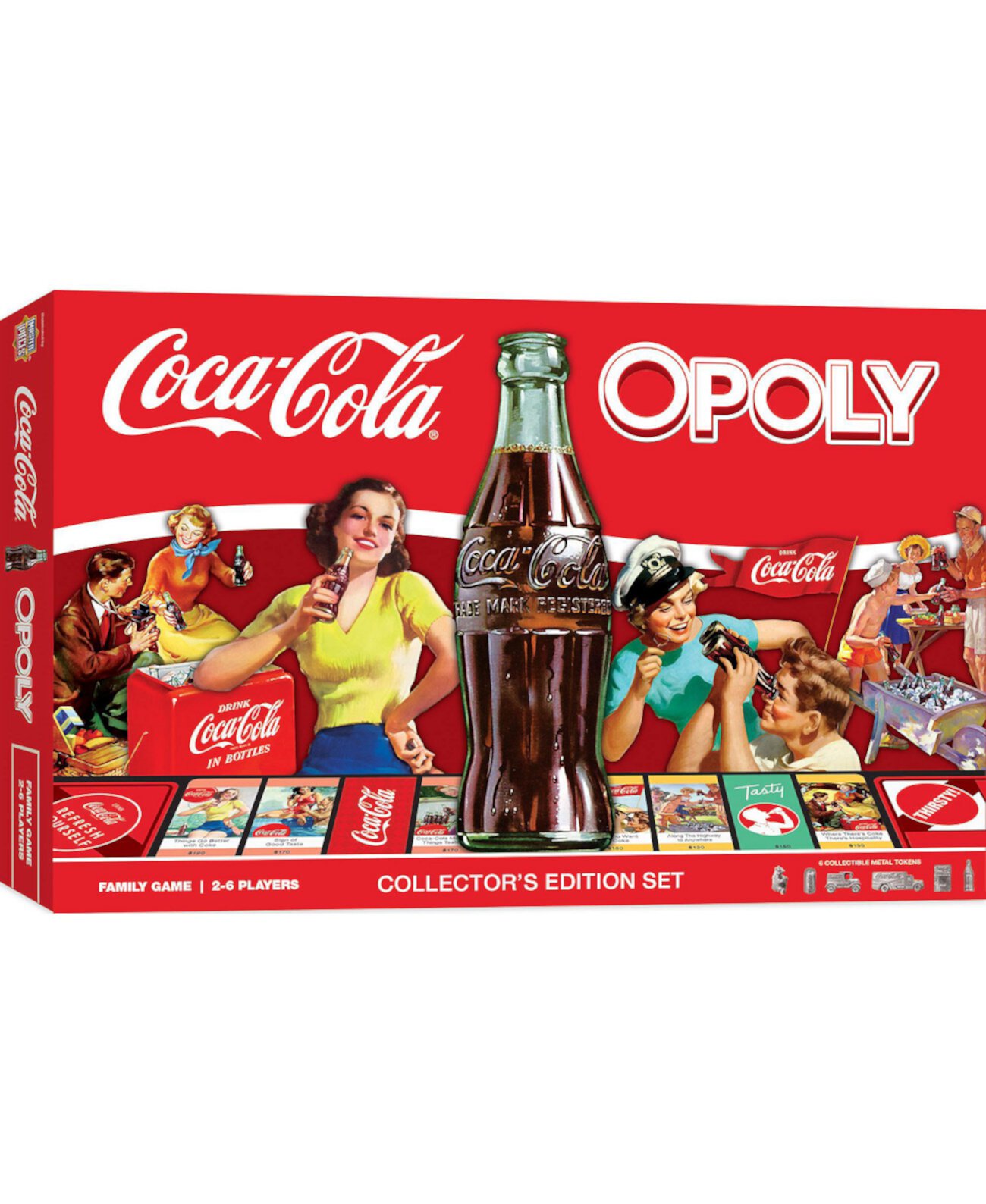 Семейные настольные игры MasterPieces Opoly - Coca-Cola Opoly MasterPieces