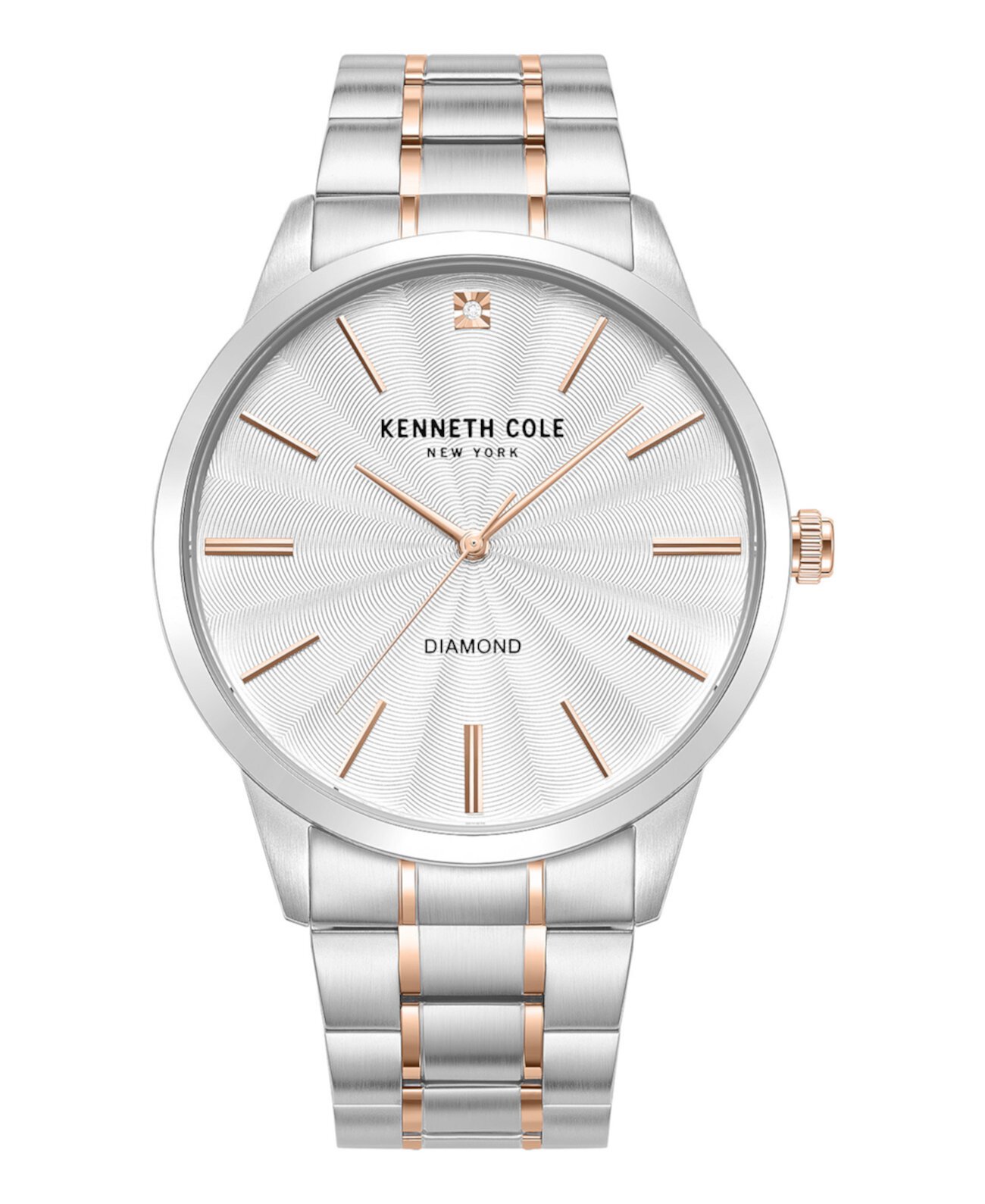 Смарт часы Kenneth Cole Мужские с кварцевым механизмом, 43.5мм, с настоящими алмазными акцентами Kenneth Cole