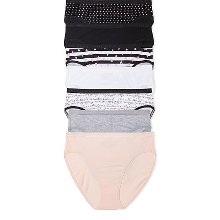 5-Pack Lace-Waist Cotton Thong Panties