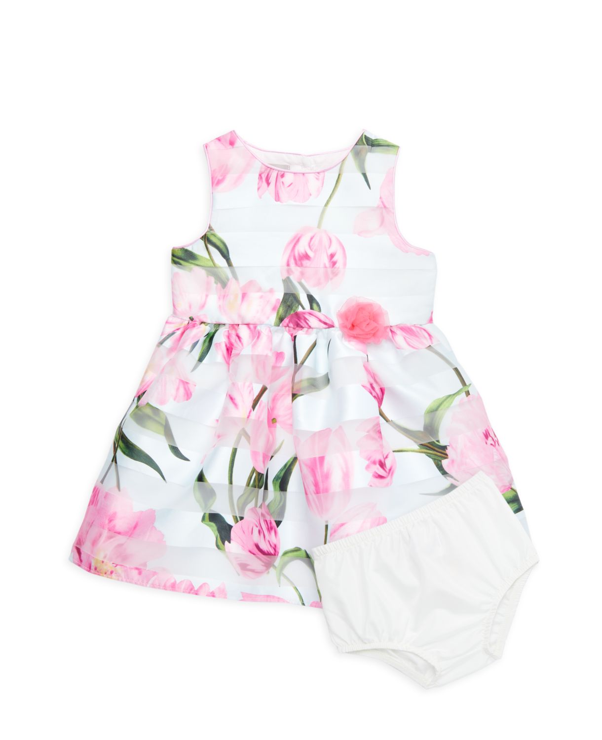 Двухсекционное платье трапециевидной формы с цветочным принтом для маленьких девочек и amp; Комплект шароваров Pippa & Julie
