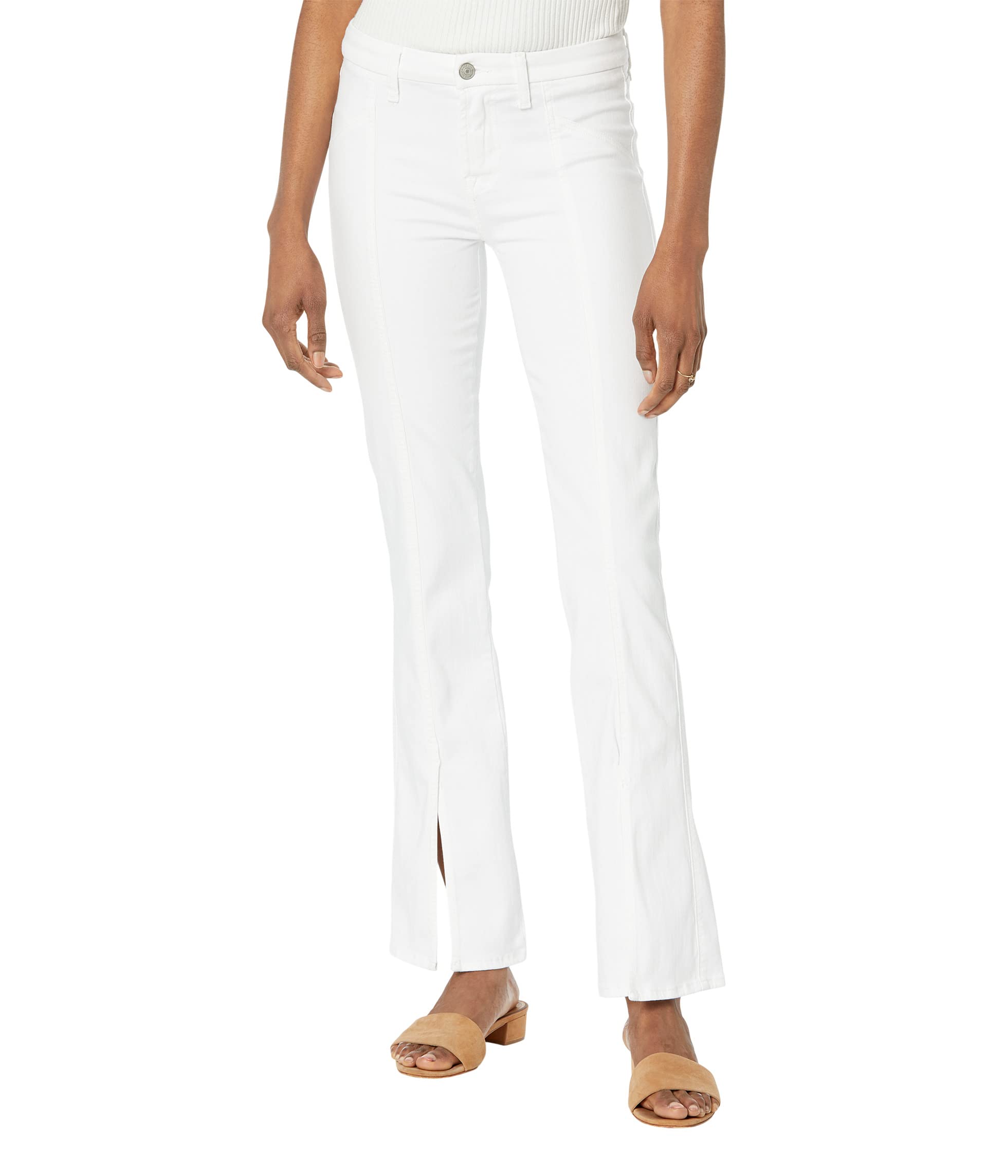 Женские Джинсы bootcut 7 For All Mankind Kimmie Straight in Luxe White 7 For All Mankind