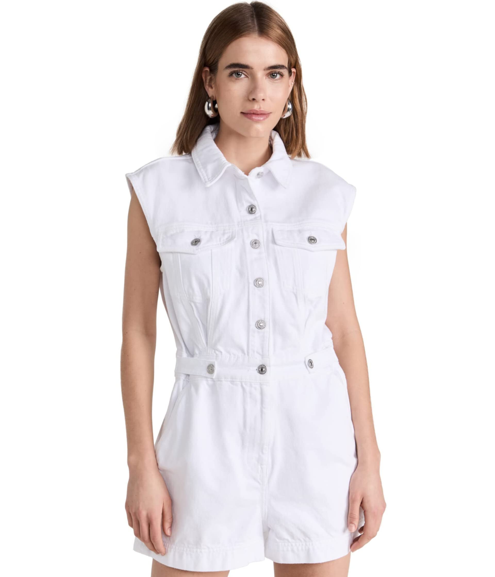 Sleeveless Balloon Romper 7 For All Mankind