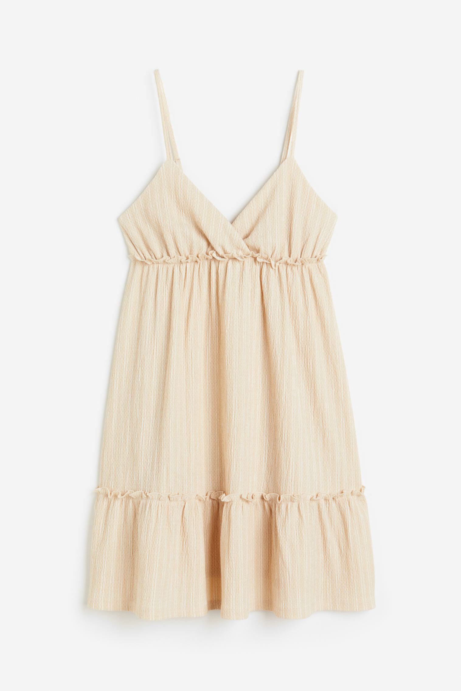 Креповое платье с оборками H&M