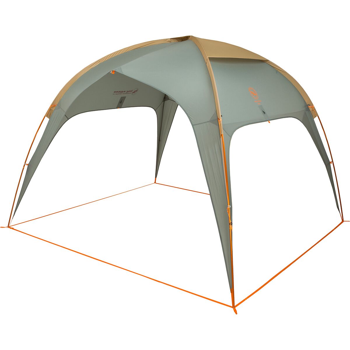 Кемпинговый тент Sage Canyon Shelter Plus - 100 кв. футов, 75D таффета, алюминиевые штанги Big Agnes