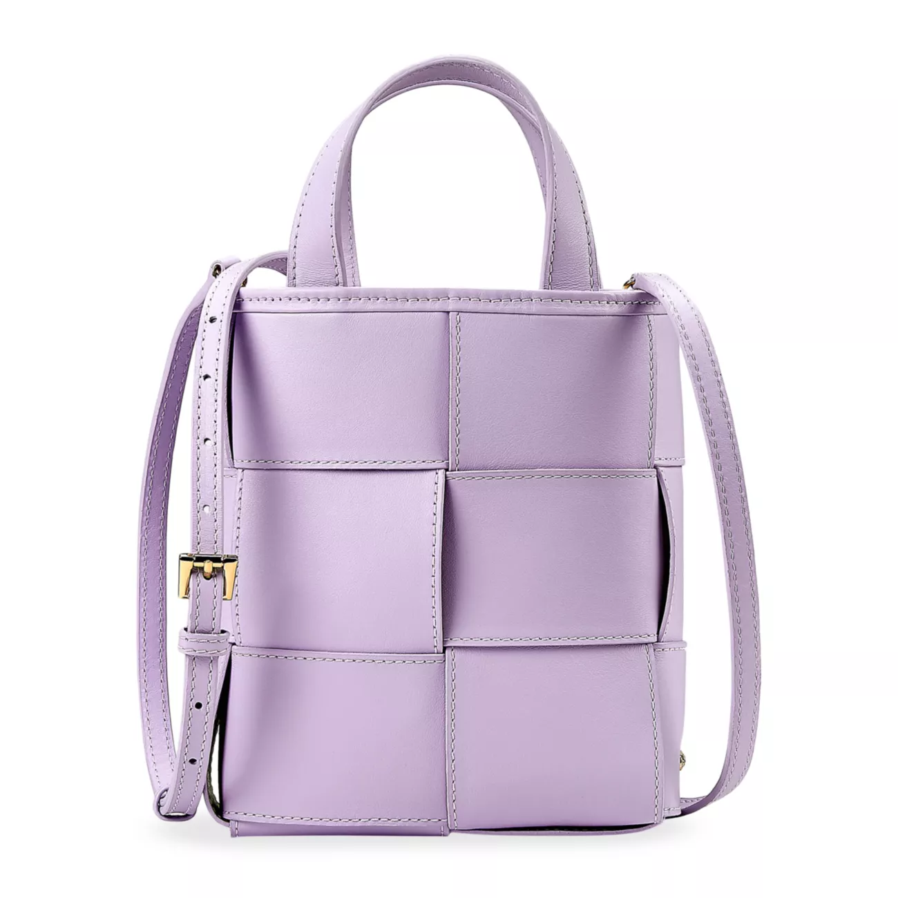 Плетеная кожаная большая сумка-шоппер Mini Chloe Gigi New York