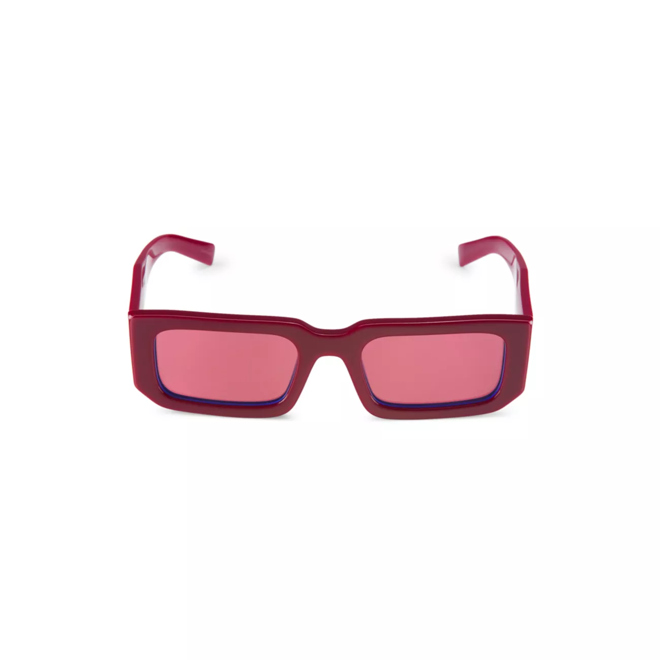 Прямоугольные солнцезащитные очки 53 мм Prada