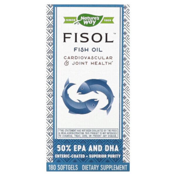 Fisol, Рыбий жир, 180 мягких таблеток Nature's Way