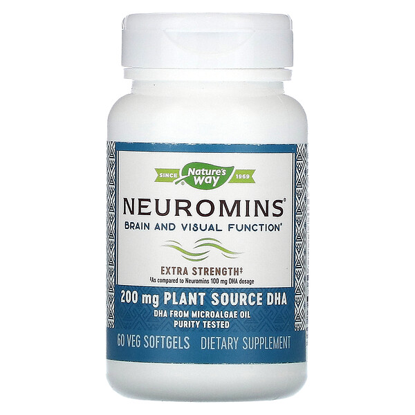 Neuromins, 200 мг, 60 растительных мягких таблеток Nature's Way