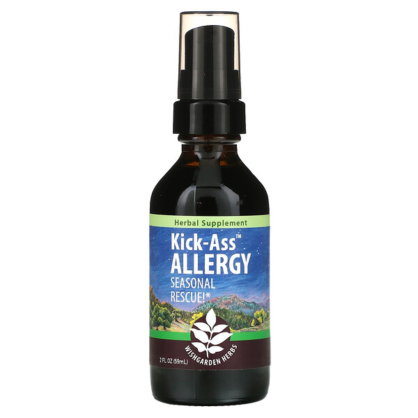 Kick-Ass Allergy, Seasonal Rescue!, 2 fl oz (59 ml) WishGarden Herbs