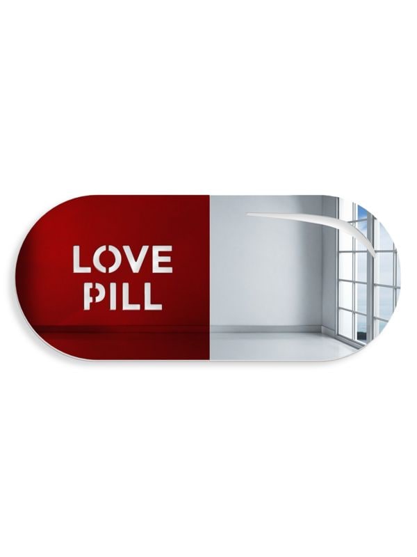 Овальное настенное зеркало Love Pill 4Artworks