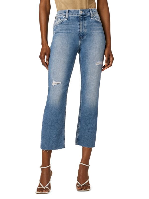 Укороченные прямые джинсы Remi с высокой посадкой Hudson