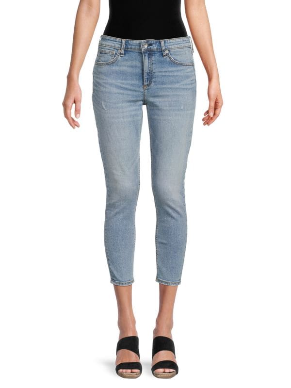 Укороченные джинсы скинни Cate со средней посадкой Rag & Bone