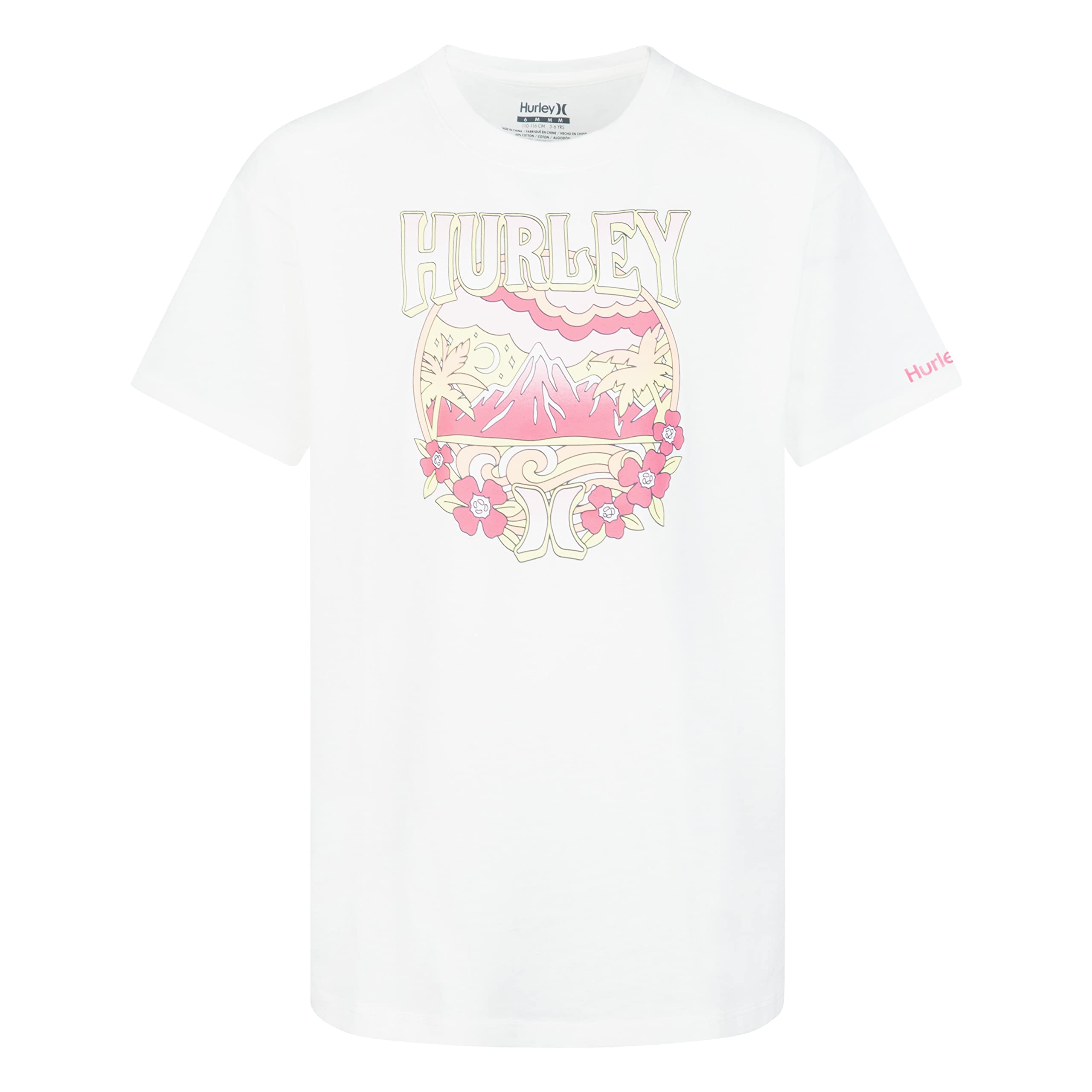 Oversized Boxy Graphic T-Shirt (Little Kids) Hurley