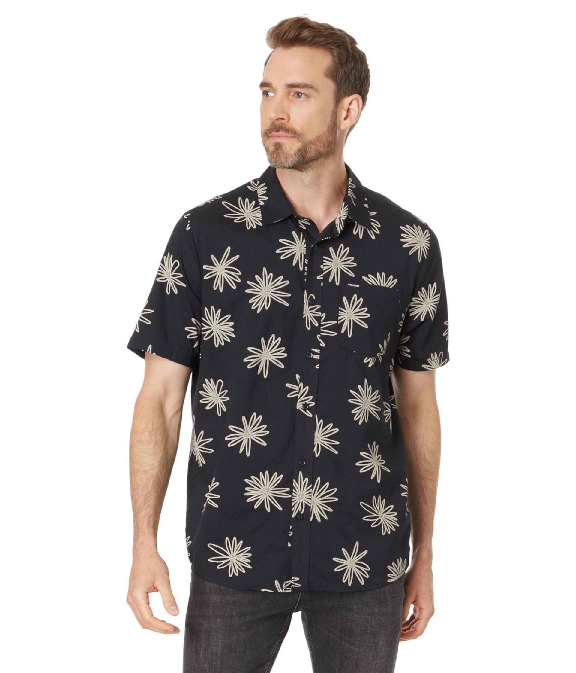 Lazy Dazey Short Sleeve Woven Volcom