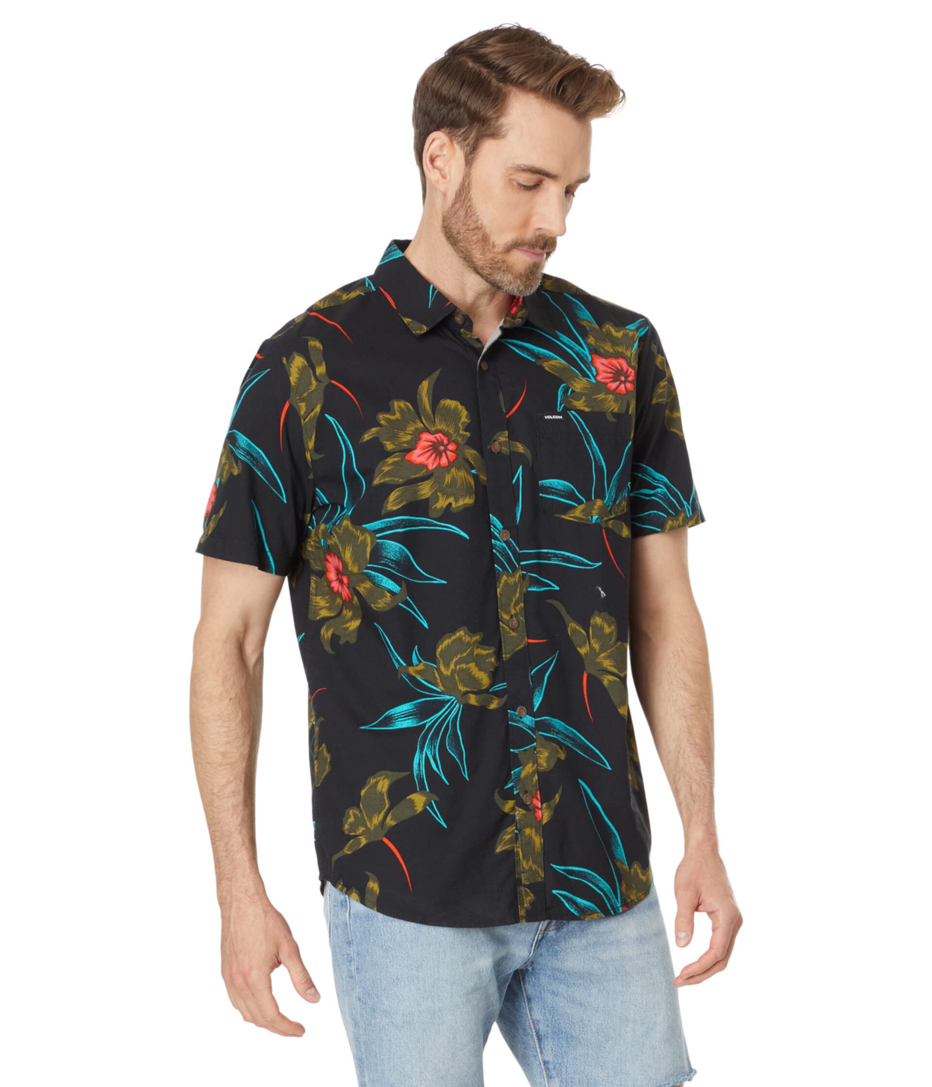 Island Time Short Sleeve Woven Volcom