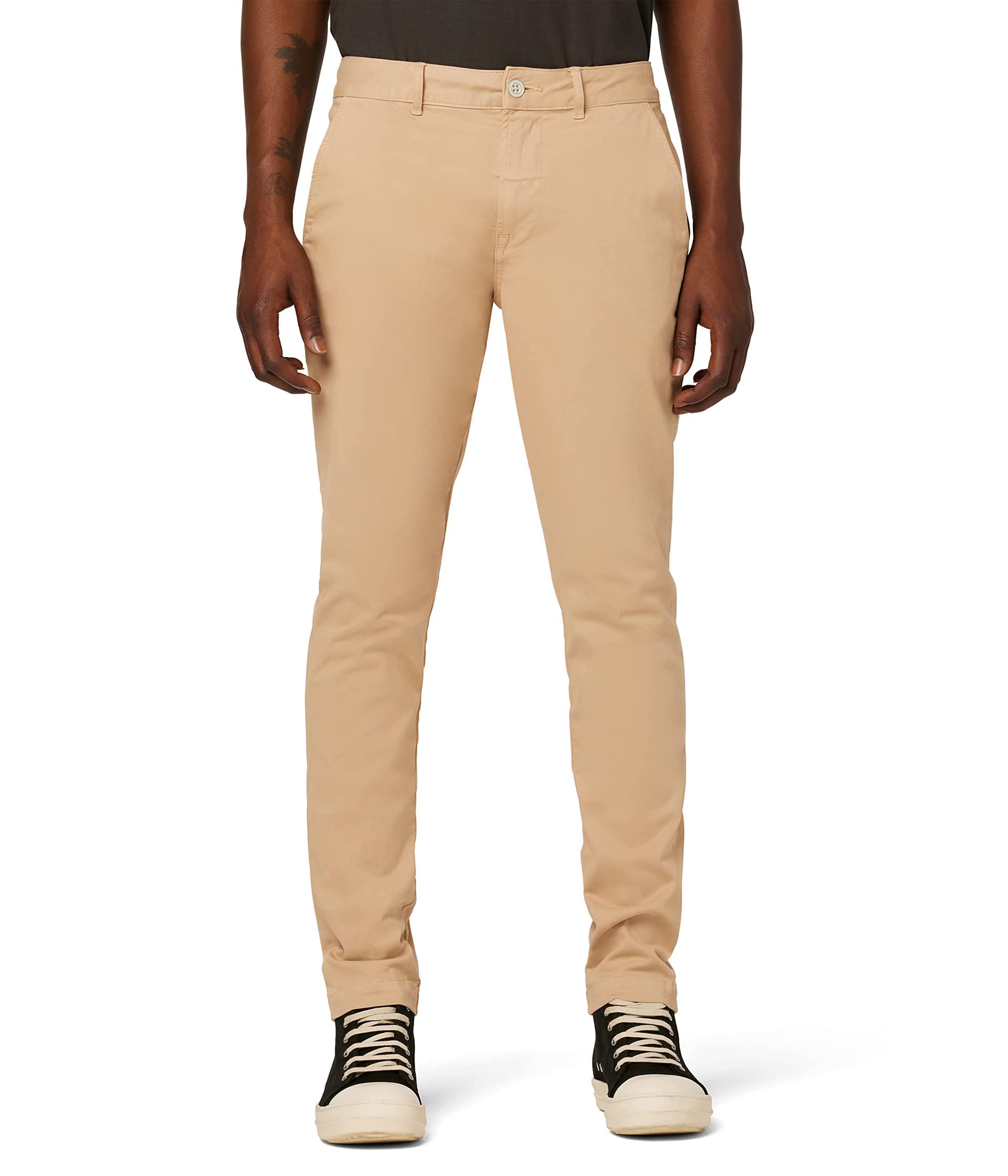 Классические узкие прямые брюки чинос цвета мокко Hudson Jeans